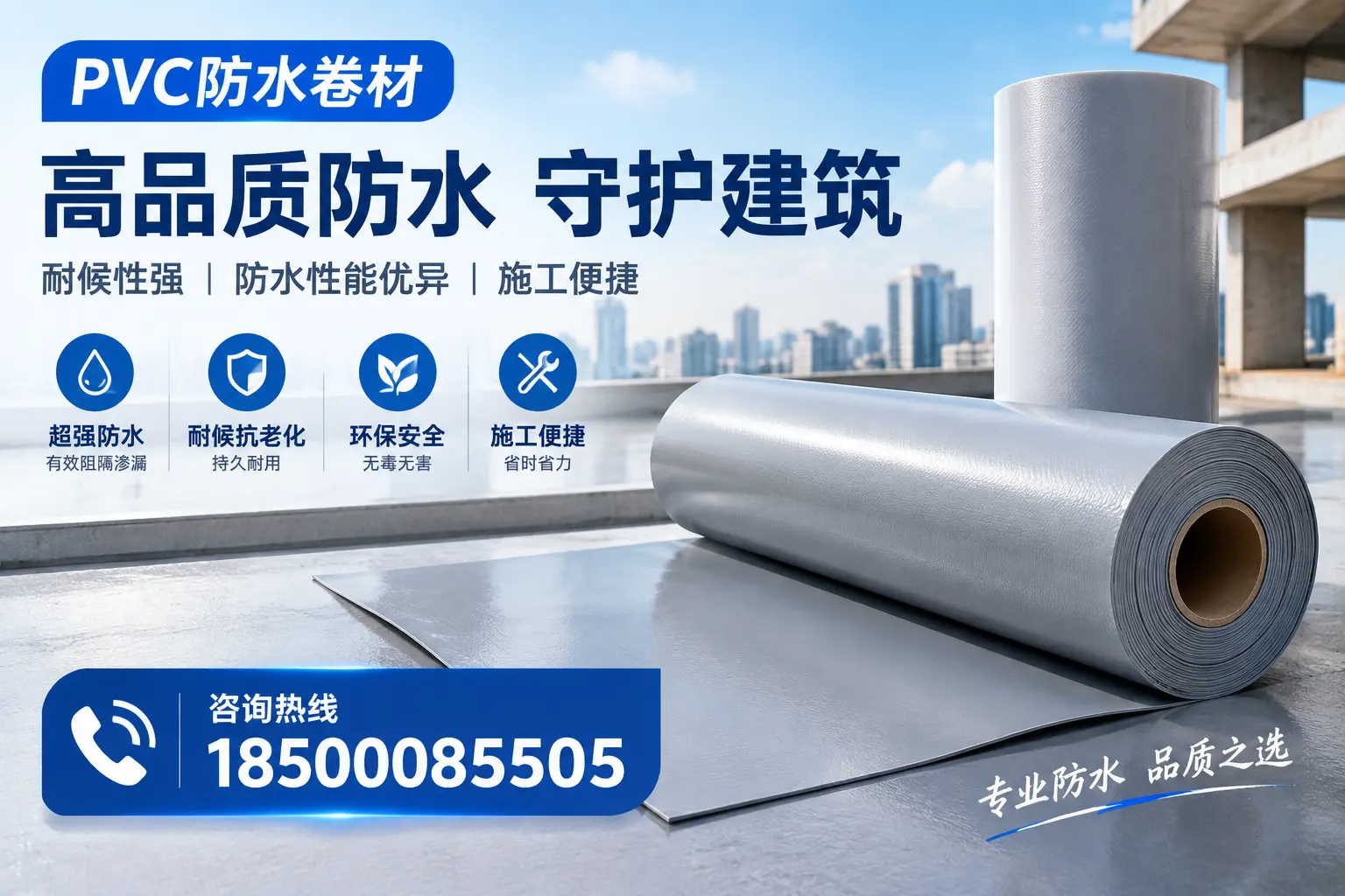 PVC防水卷材的防水效果评测，适合陇南的科学依据